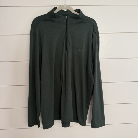 Greg Norman Collection Other - Greg Norman Men's XXL Performance Stretch Pullover 1/4 Zip Green Golf Lightweigh